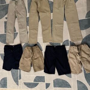 Kids school uniform Tan and Navy Bottoms Set Age 12 bundle